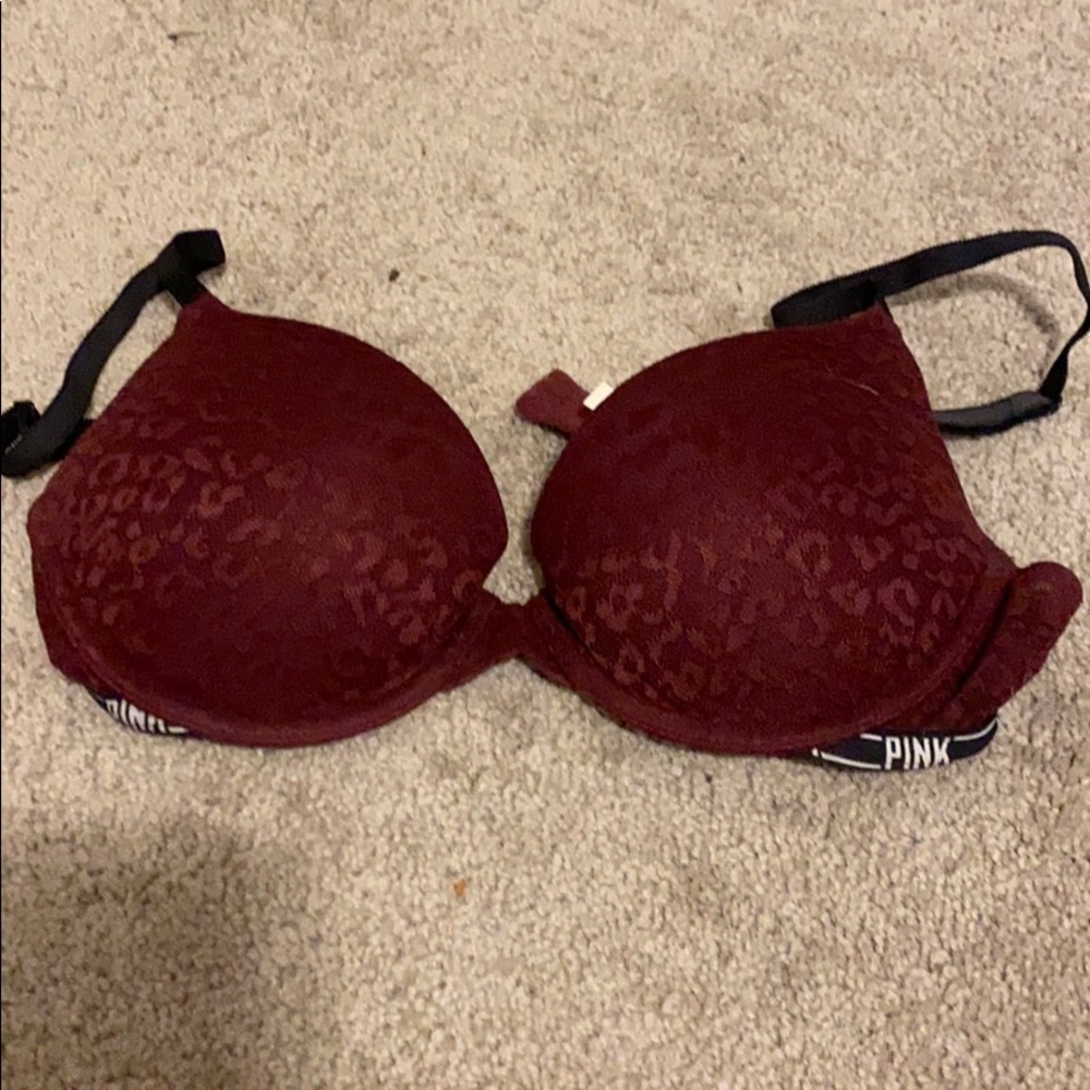 PINK - cheetah push-up bra